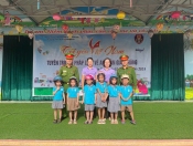 Các bé trường mầm non Thanh Bình với Chương trình  “Tôi yêu Việt Nam” tuyên  truyền pháp luật về an toàn giao thông