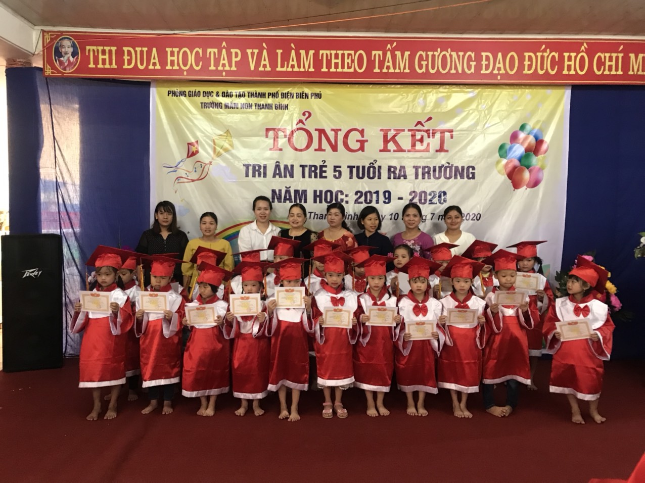 TỔNG KẾT NĂM HỌC 2019-2020 VÀ TRI ÂN CHO CÁC BÉ 5 TUỔI RA TRƯỜNG